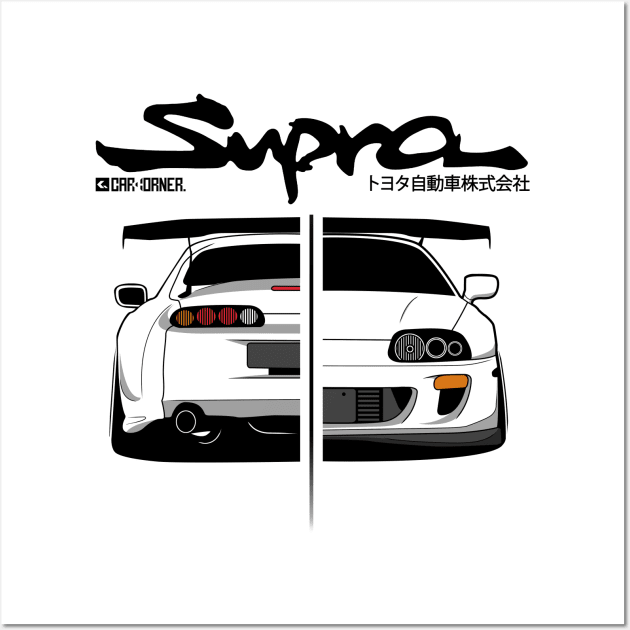 JDM - Supra MK4 - CarCorner Wall Art by CarCorner - Automotive Artwork